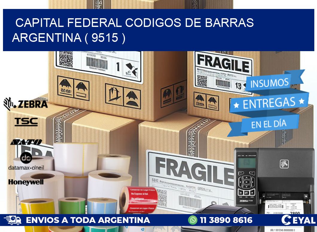 Capital federal codigos de barras argentina ( 9515 )