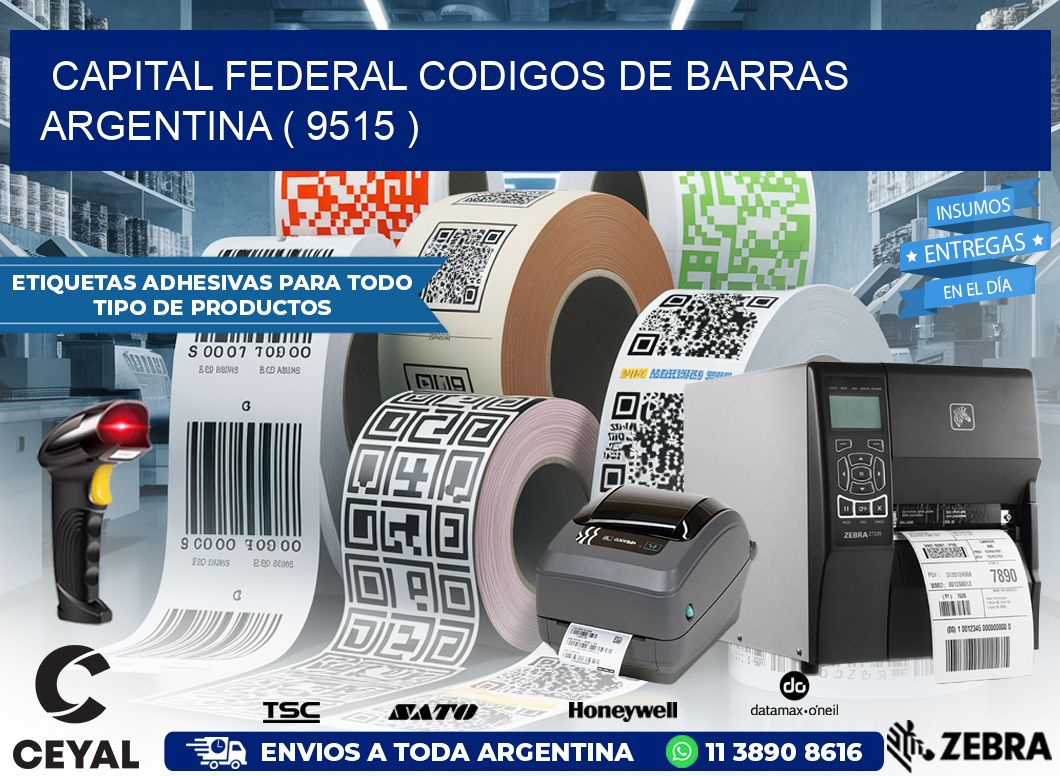 Capital federal codigos de barras argentina ( 9515 )