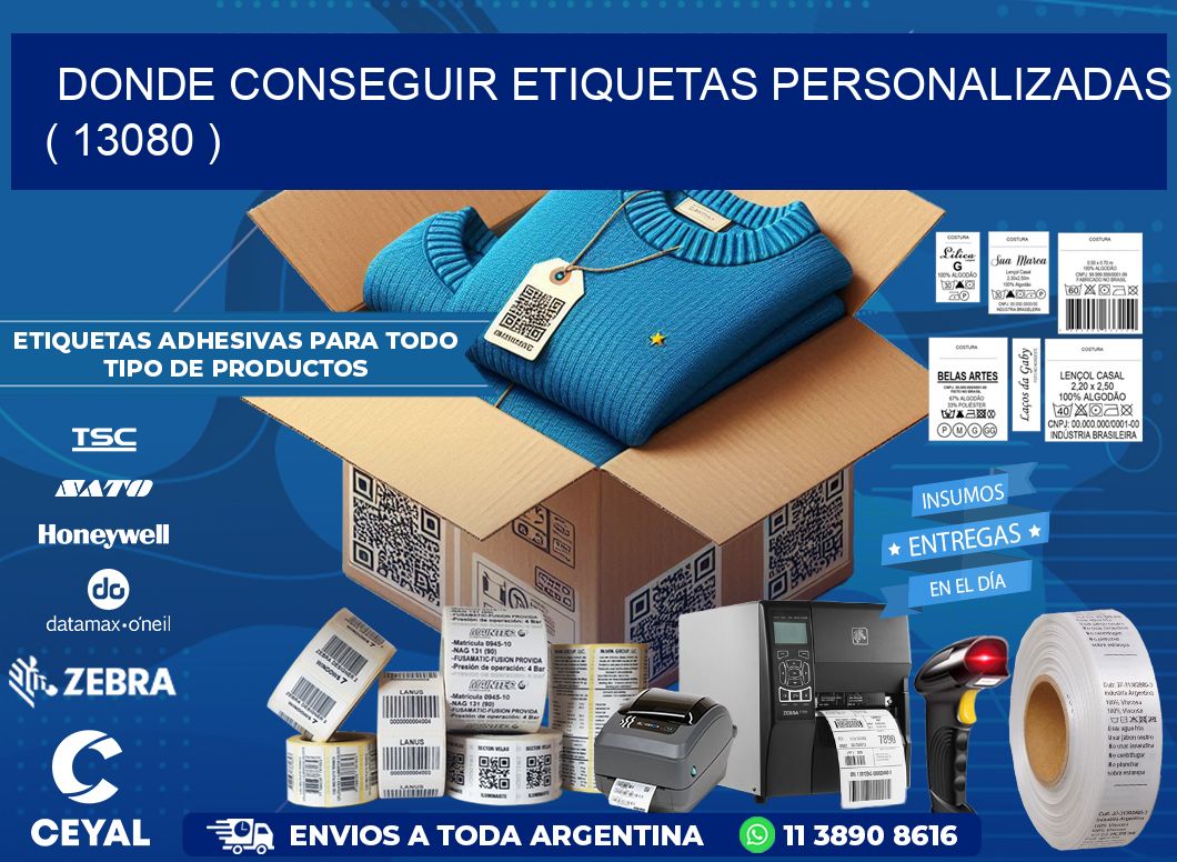 DONDE CONSEGUIR ETIQUETAS PERSONALIZADAS ( 13080 )