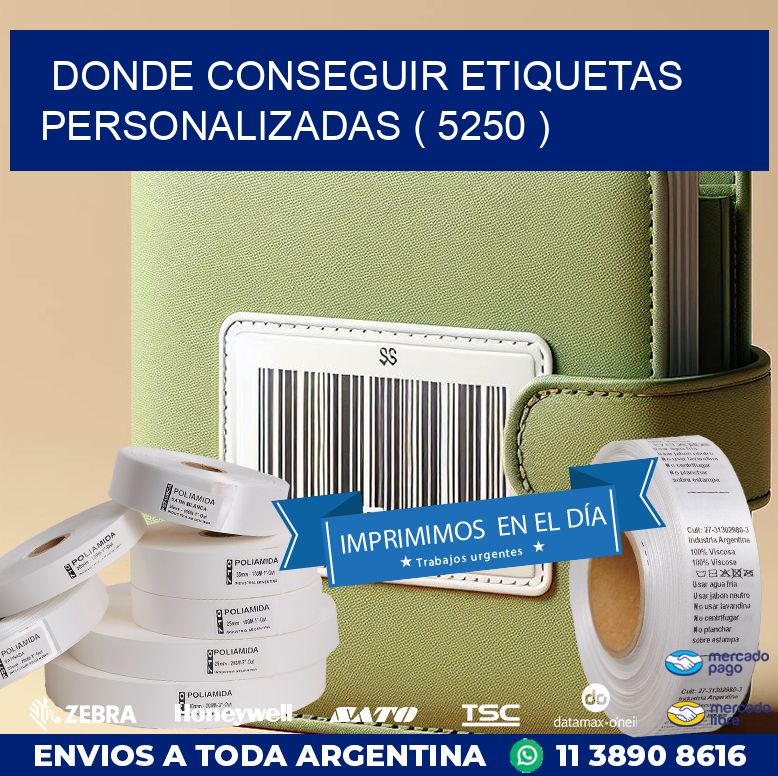 DONDE CONSEGUIR ETIQUETAS PERSONALIZADAS ( 5250 )