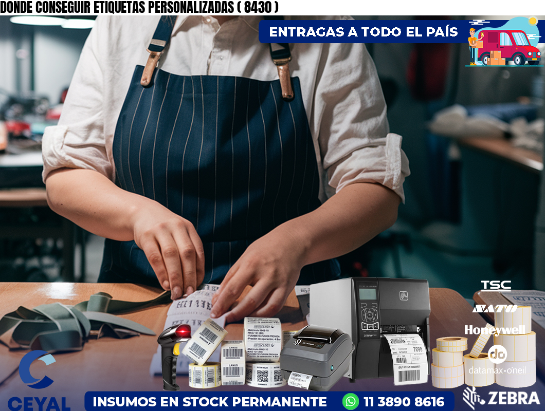 DONDE CONSEGUIR ETIQUETAS PERSONALIZADAS ( 8430 )