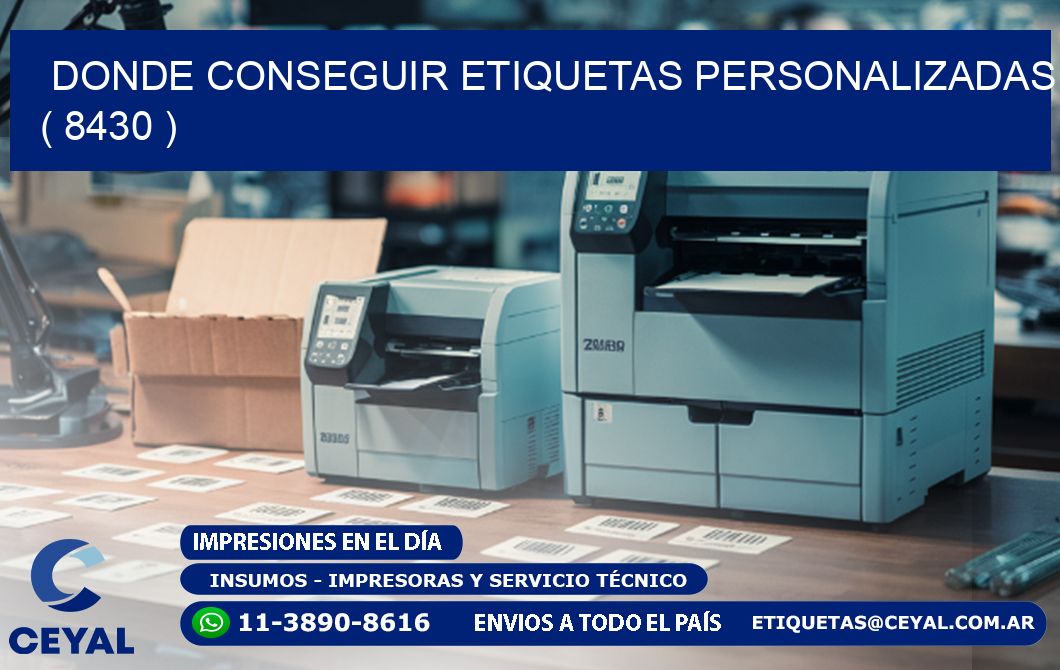 DONDE CONSEGUIR ETIQUETAS PERSONALIZADAS ( 8430 )