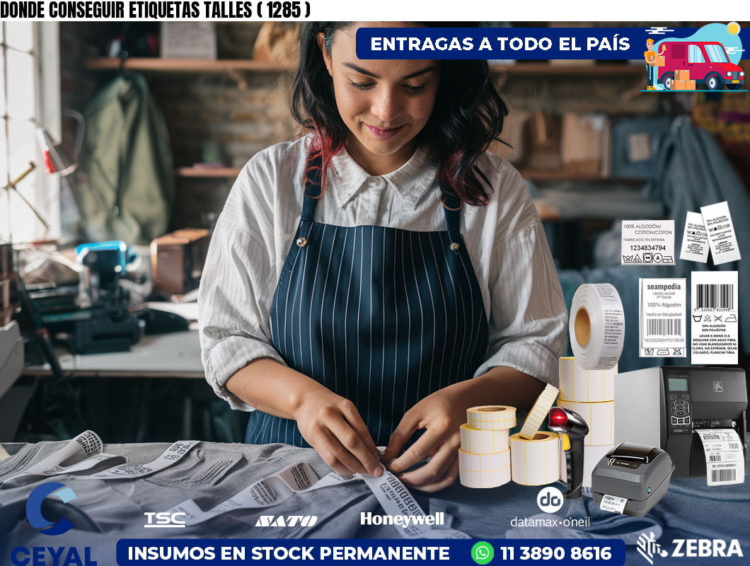 DONDE CONSEGUIR ETIQUETAS TALLES ( 1285 )