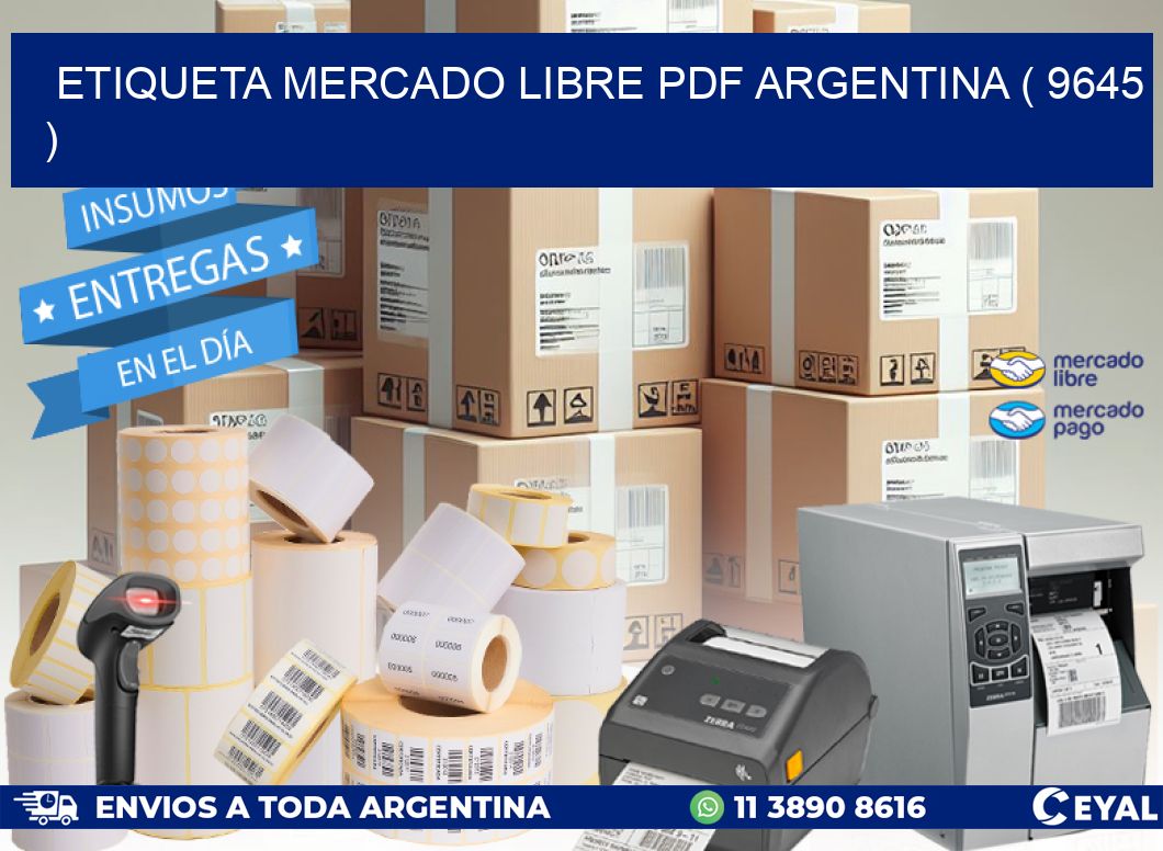 ETIQUETA MERCADO LIBRE PDF ARGENTINA ( 9645 )
