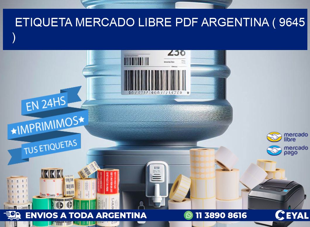 ETIQUETA MERCADO LIBRE PDF ARGENTINA ( 9645 )