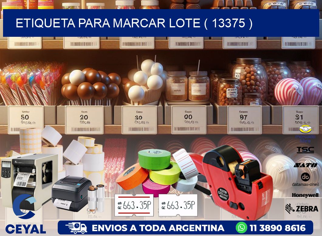 ETIQUETA PARA MARCAR LOTE ( 13375 )