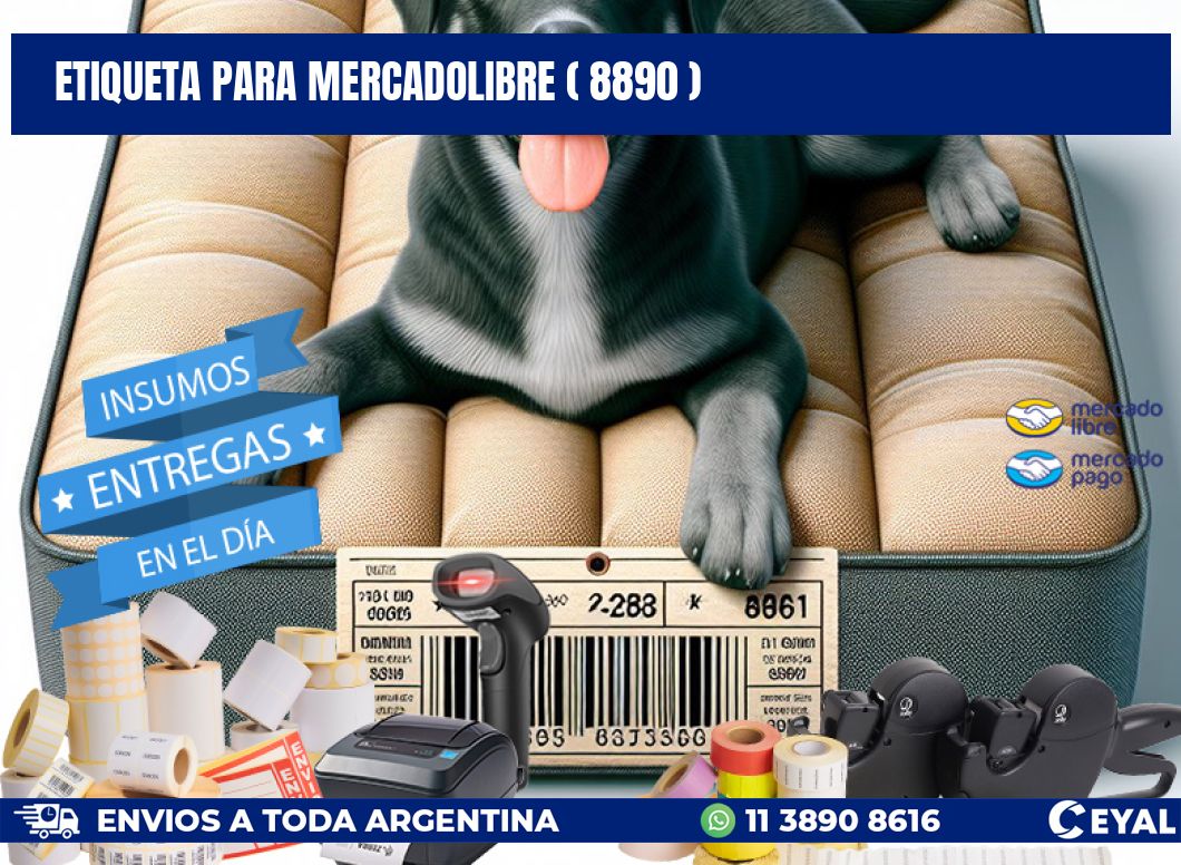 ETIQUETA PARA MERCADOLIBRE ( 8890 )