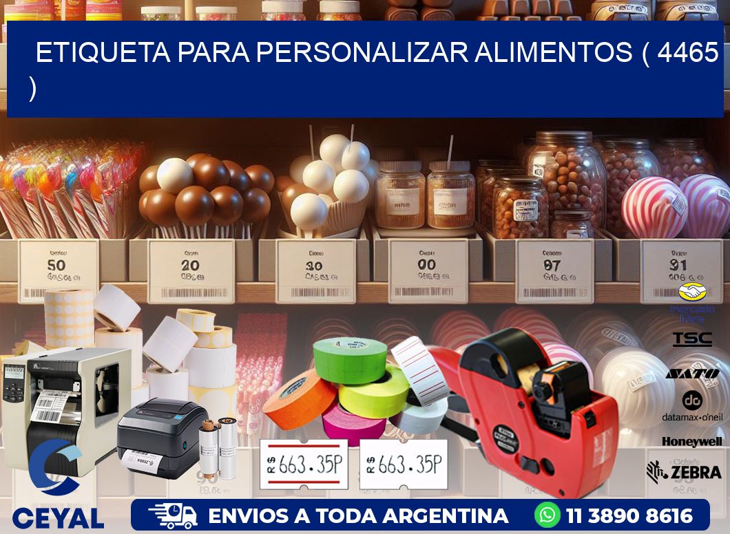 ETIQUETA PARA PERSONALIZAR ALIMENTOS ( 4465 )