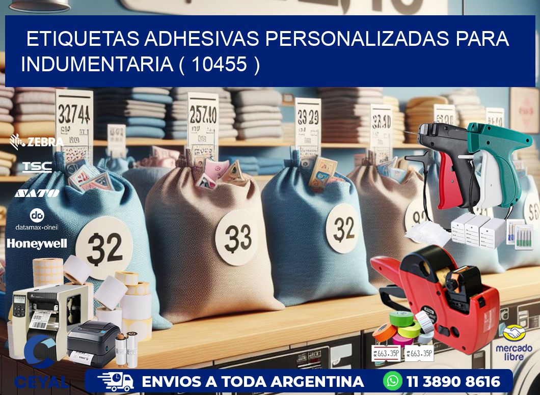 ETIQUETAS ADHESIVAS PERSONALIZADAS PARA INDUMENTARIA ( 10455 )