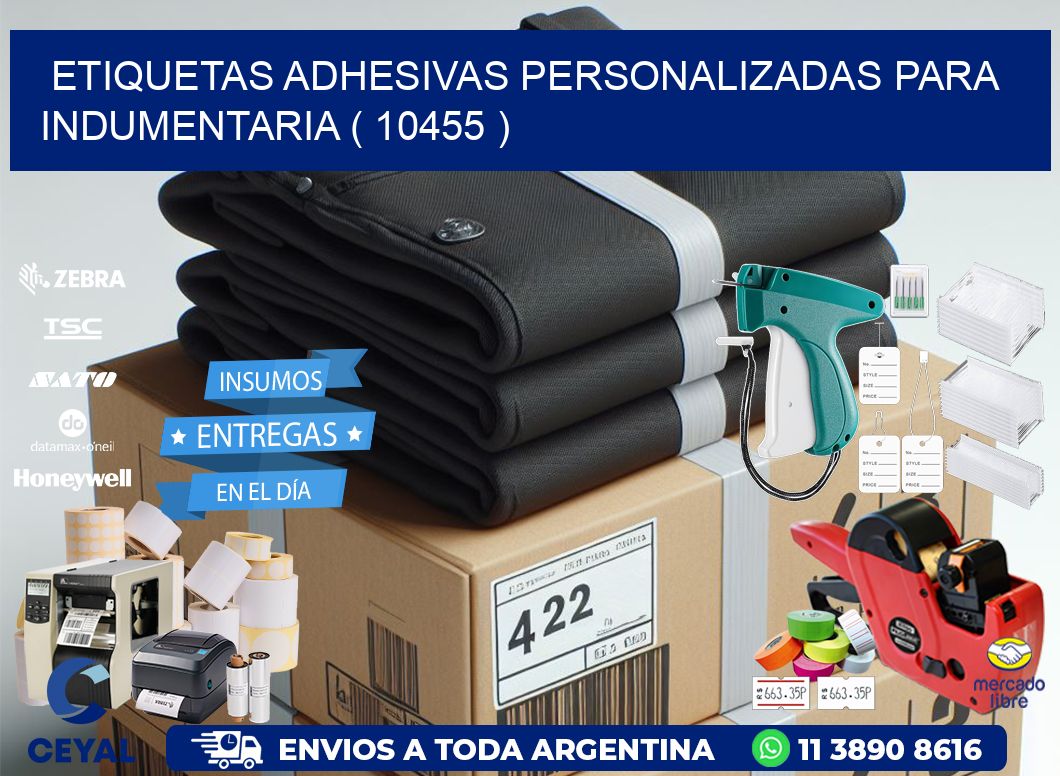 ETIQUETAS ADHESIVAS PERSONALIZADAS PARA INDUMENTARIA ( 10455 )