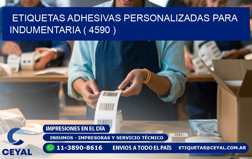 ETIQUETAS ADHESIVAS PERSONALIZADAS PARA INDUMENTARIA ( 4590 )