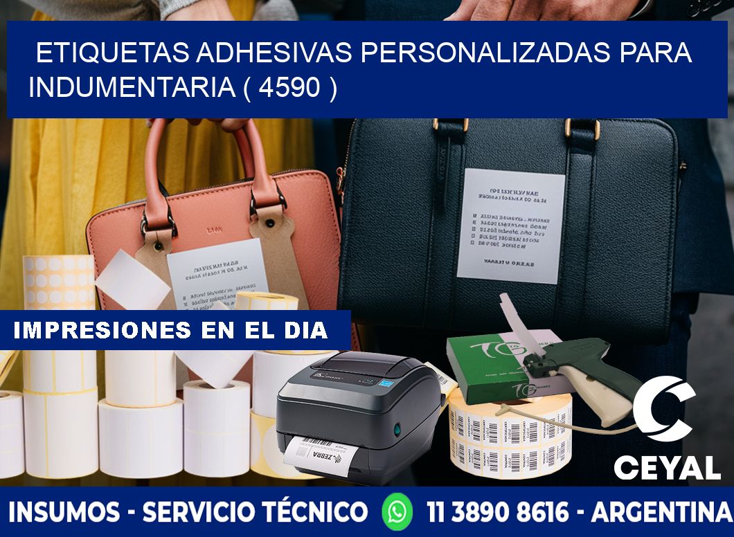 ETIQUETAS ADHESIVAS PERSONALIZADAS PARA INDUMENTARIA ( 4590 )