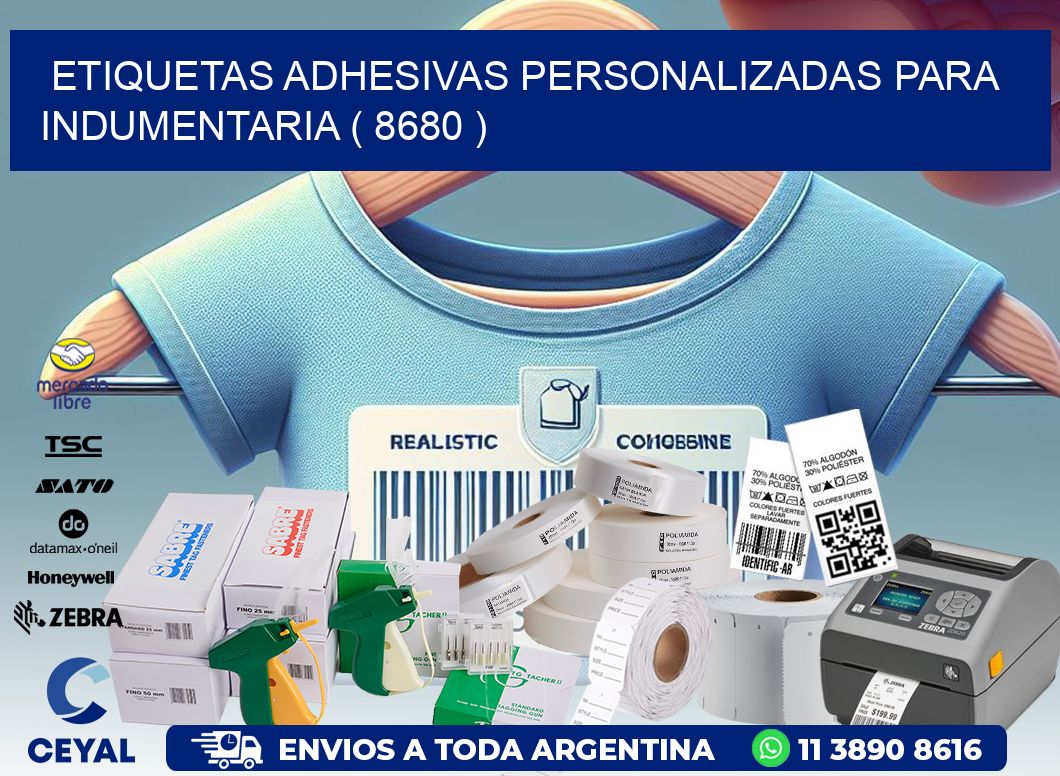 ETIQUETAS ADHESIVAS PERSONALIZADAS PARA INDUMENTARIA ( 8680 )