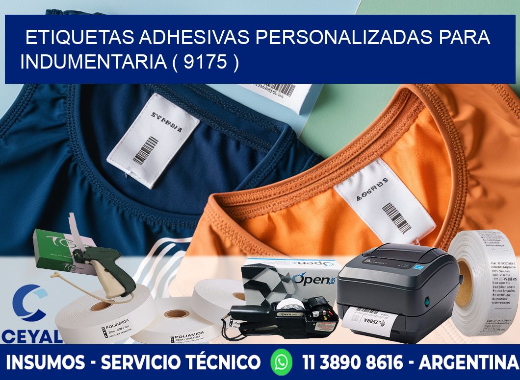 ETIQUETAS ADHESIVAS PERSONALIZADAS PARA INDUMENTARIA ( 9175 )