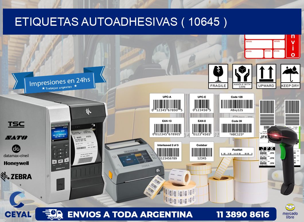 ETIQUETAS AUTOADHESIVAS ( 10645 )