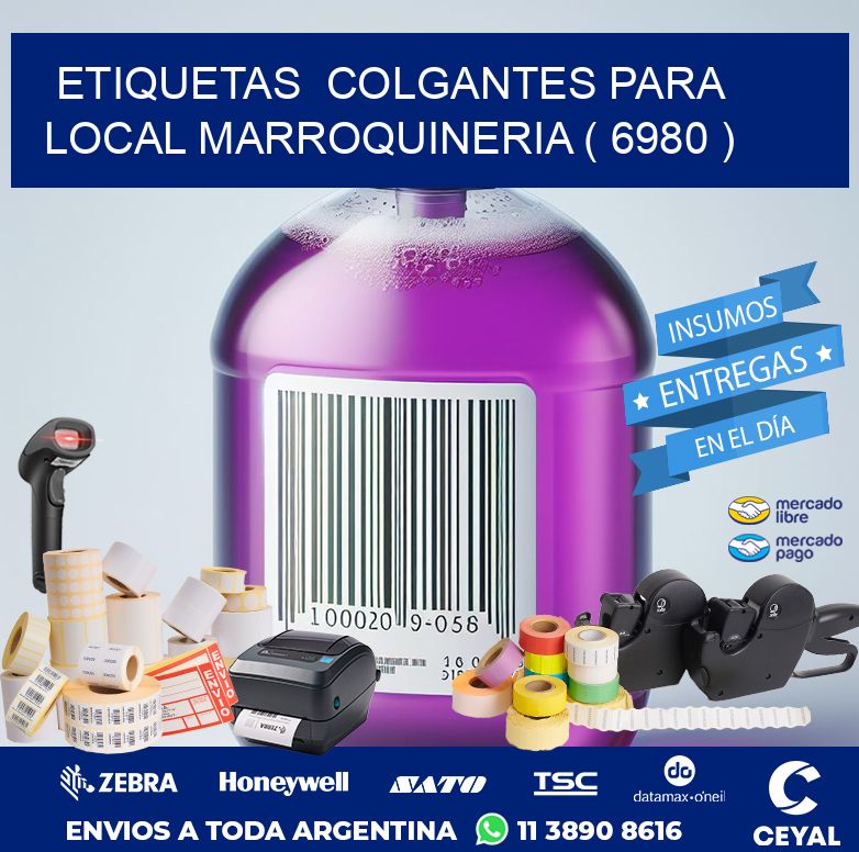 ETIQUETAS  COLGANTES PARA LOCAL MARROQUINERIA ( 6980 )