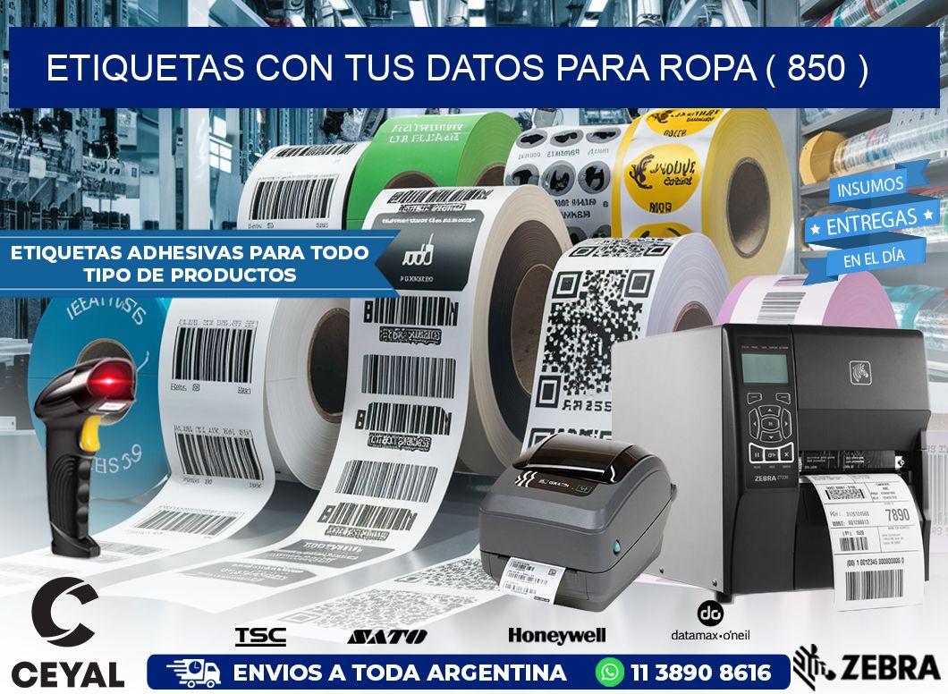 ETIQUETAS CON TUS DATOS PARA ROPA ( 850 )