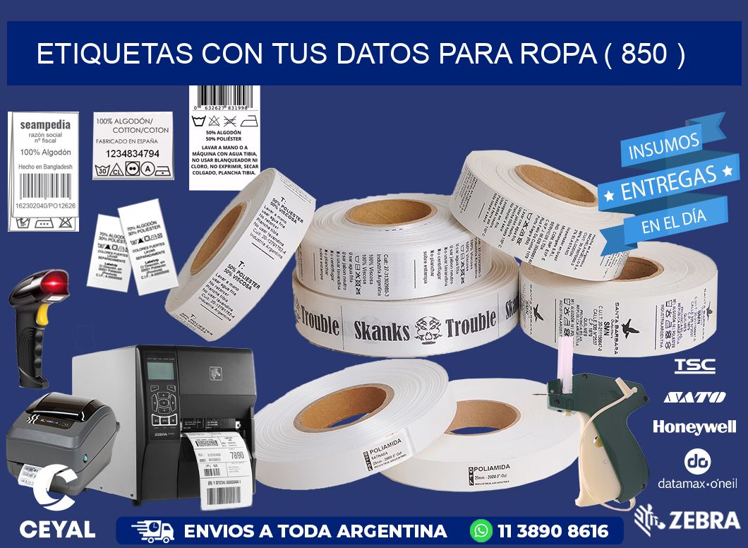 ETIQUETAS CON TUS DATOS PARA ROPA ( 850 )