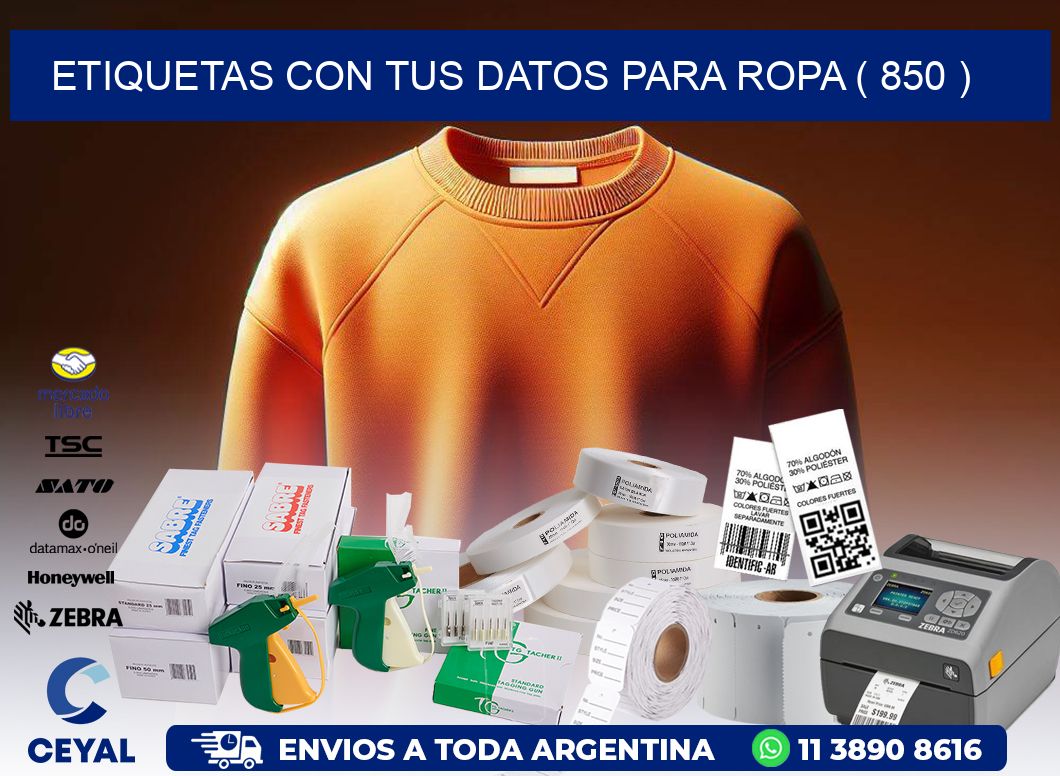 ETIQUETAS CON TUS DATOS PARA ROPA ( 850 )