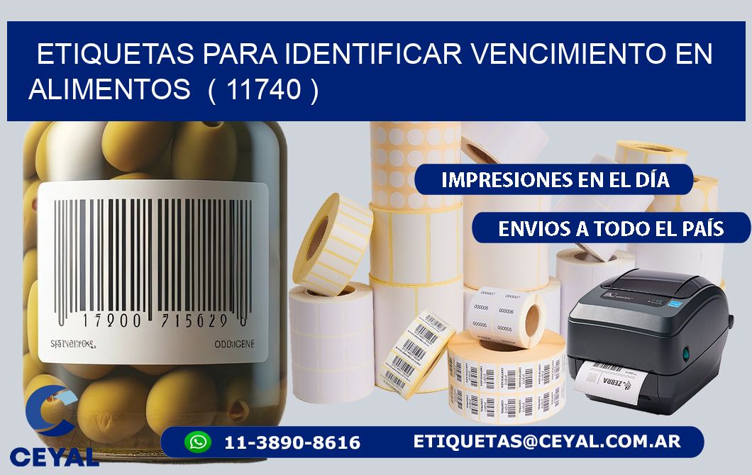 ETIQUETAS PARA IDENTIFICAR VENCIMIENTO EN ALIMENTOS  ( 11740 )