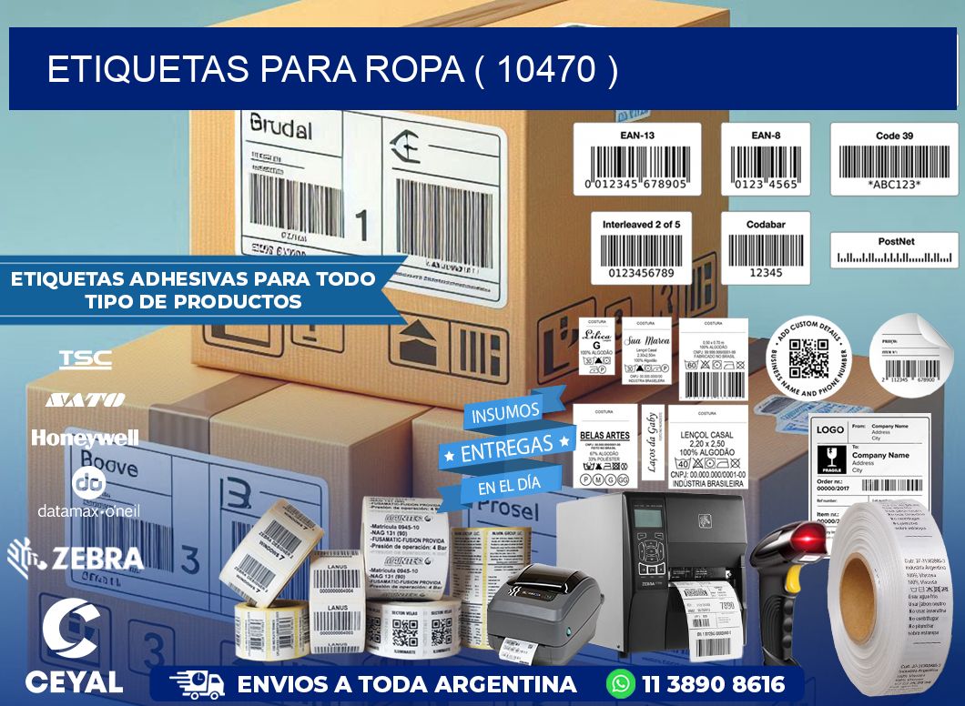 ETIQUETAS PARA ROPA ( 10470 )
