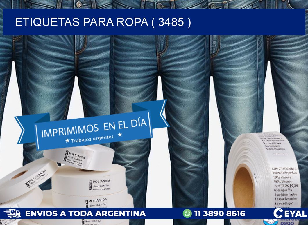 ETIQUETAS PARA ROPA ( 3485 )
