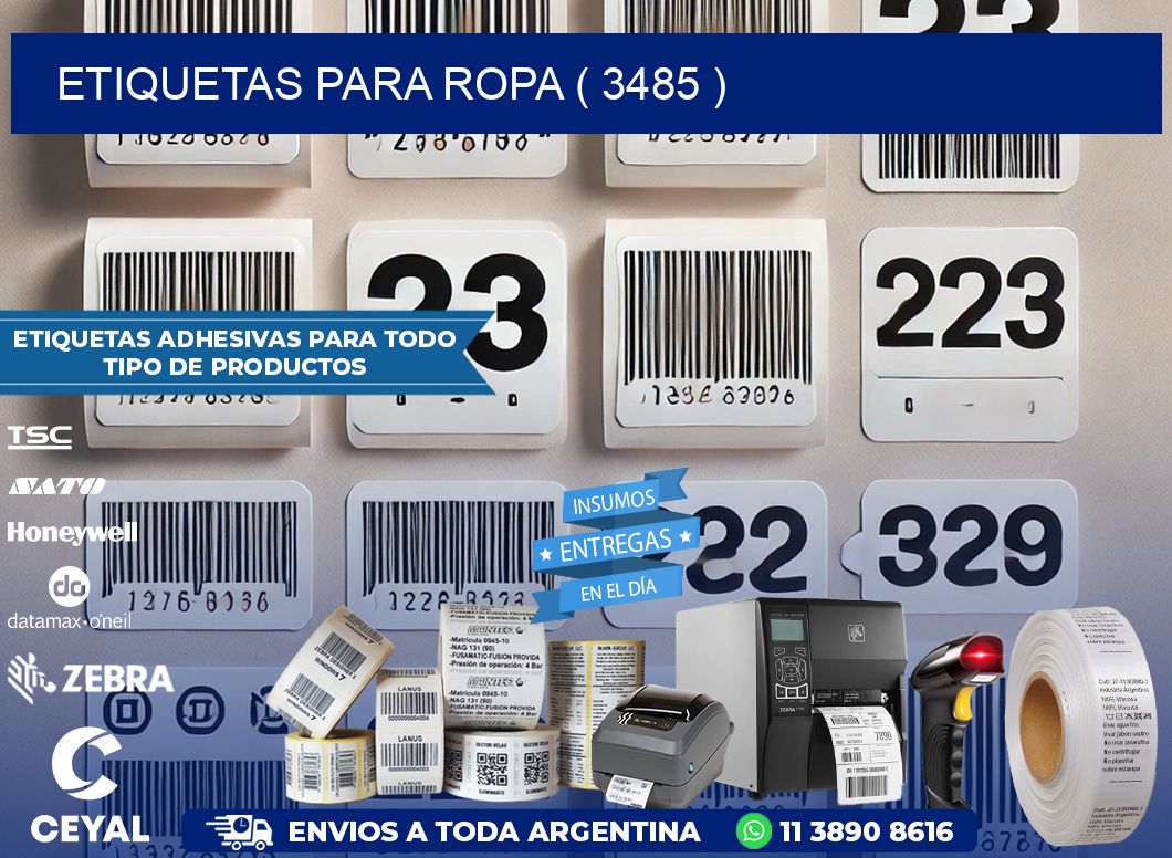 ETIQUETAS PARA ROPA ( 3485 )