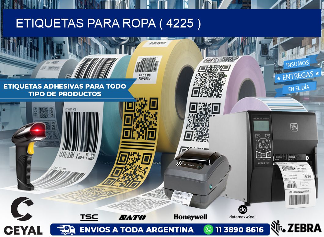 ETIQUETAS PARA ROPA ( 4225 )