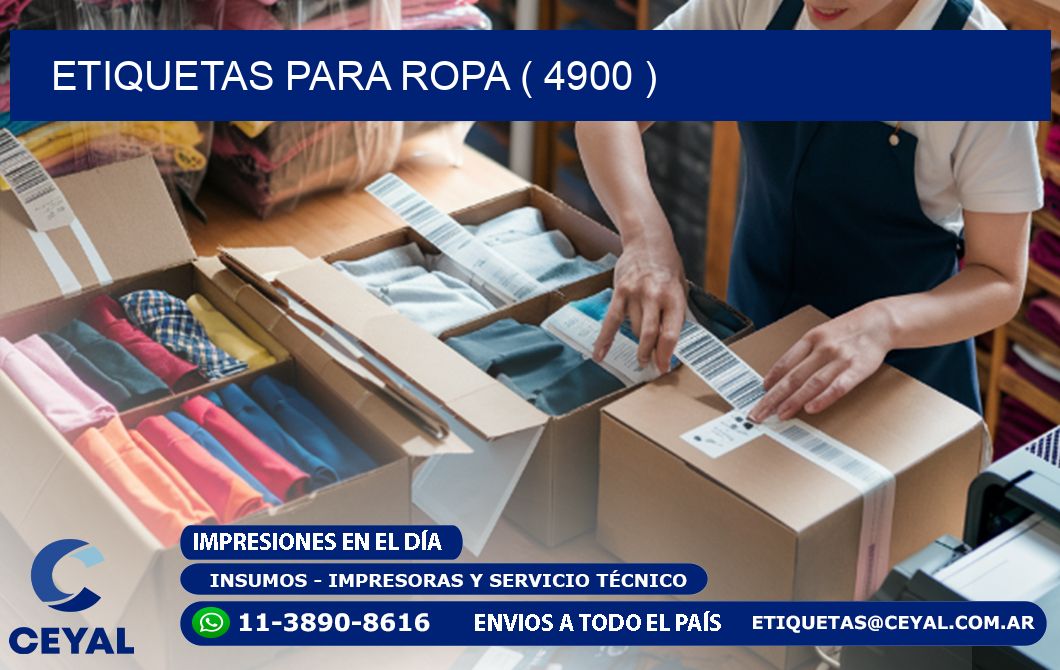 ETIQUETAS PARA ROPA ( 4900 )