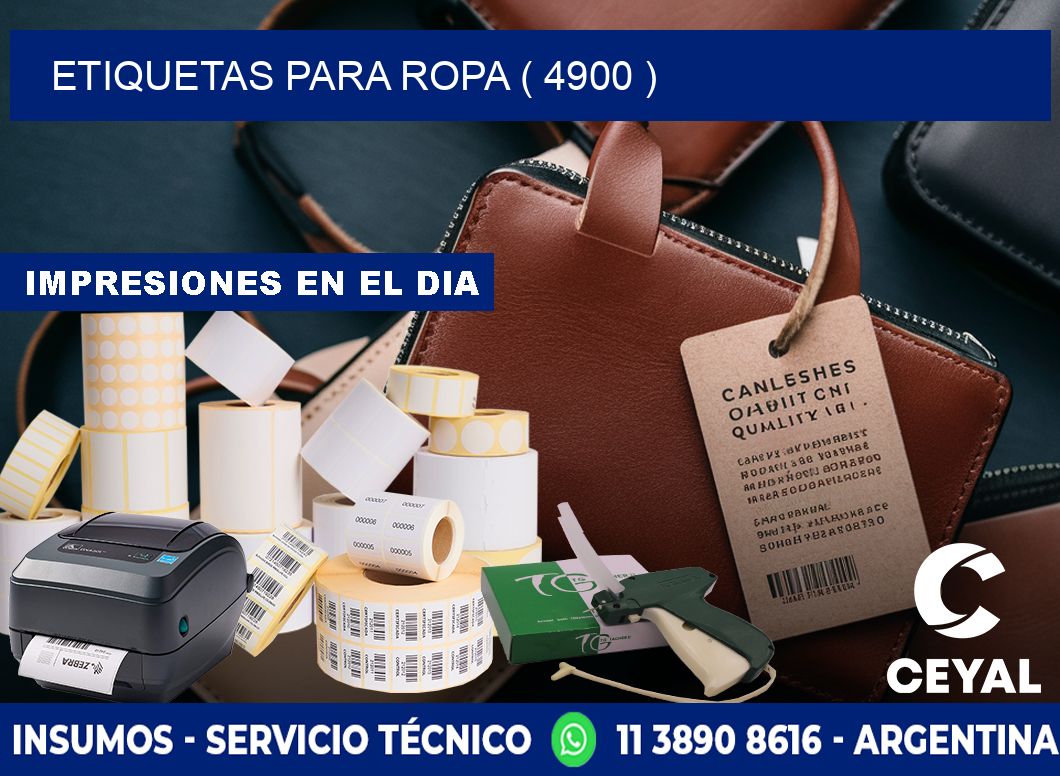 ETIQUETAS PARA ROPA ( 4900 )