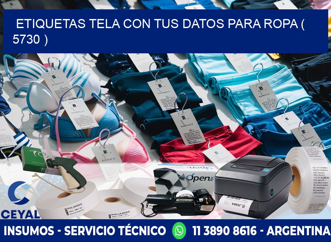 ETIQUETAS TELA CON TUS DATOS PARA ROPA ( 5730 )