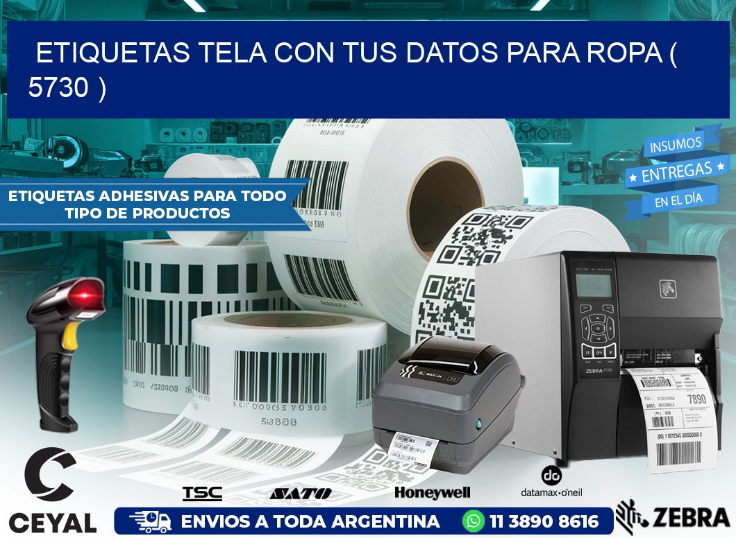 ETIQUETAS TELA CON TUS DATOS PARA ROPA ( 5730 )