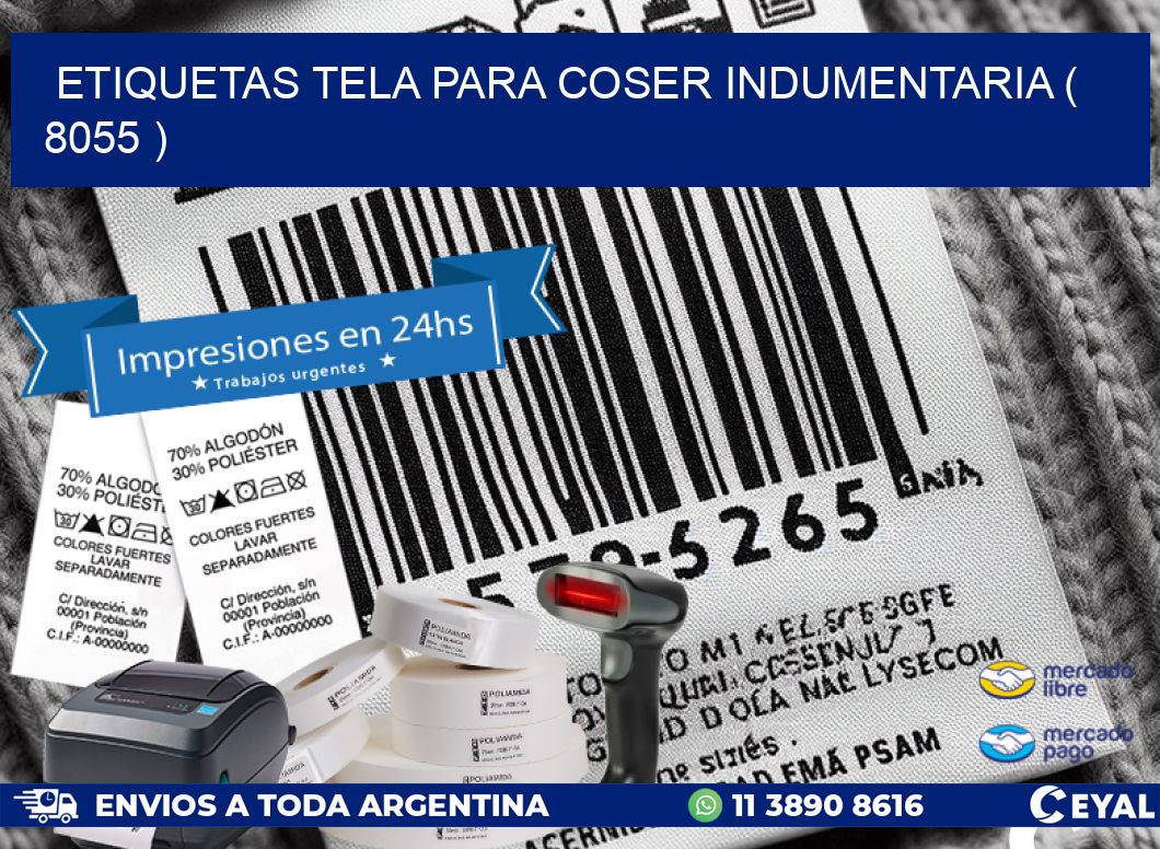 ETIQUETAS TELA PARA COSER INDUMENTARIA ( 8055 )