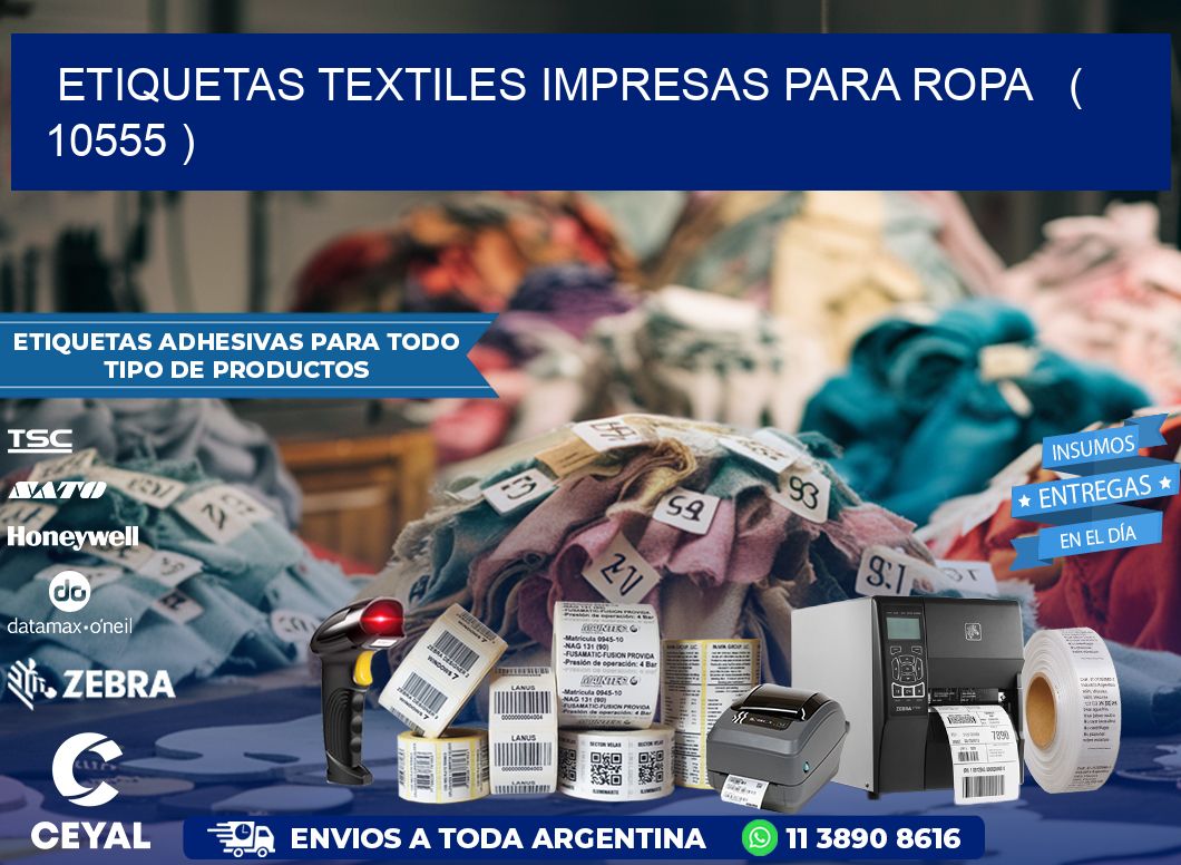 ETIQUETAS TEXTILES IMPRESAS PARA ROPA   ( 10555 )