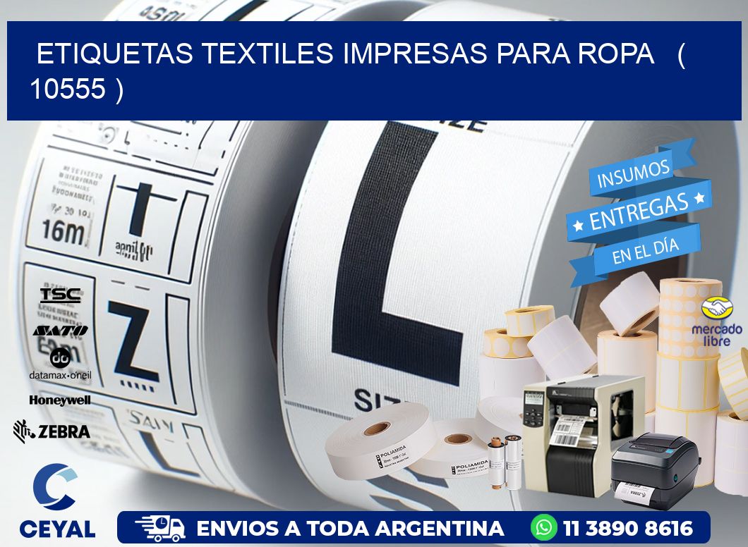 ETIQUETAS TEXTILES IMPRESAS PARA ROPA   ( 10555 )
