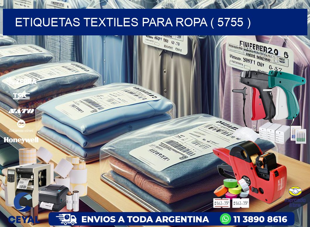 ETIQUETAS TEXTILES PARA ROPA ( 5755 )