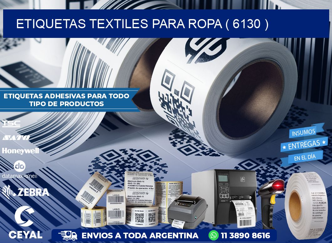 ETIQUETAS TEXTILES PARA ROPA ( 6130 )