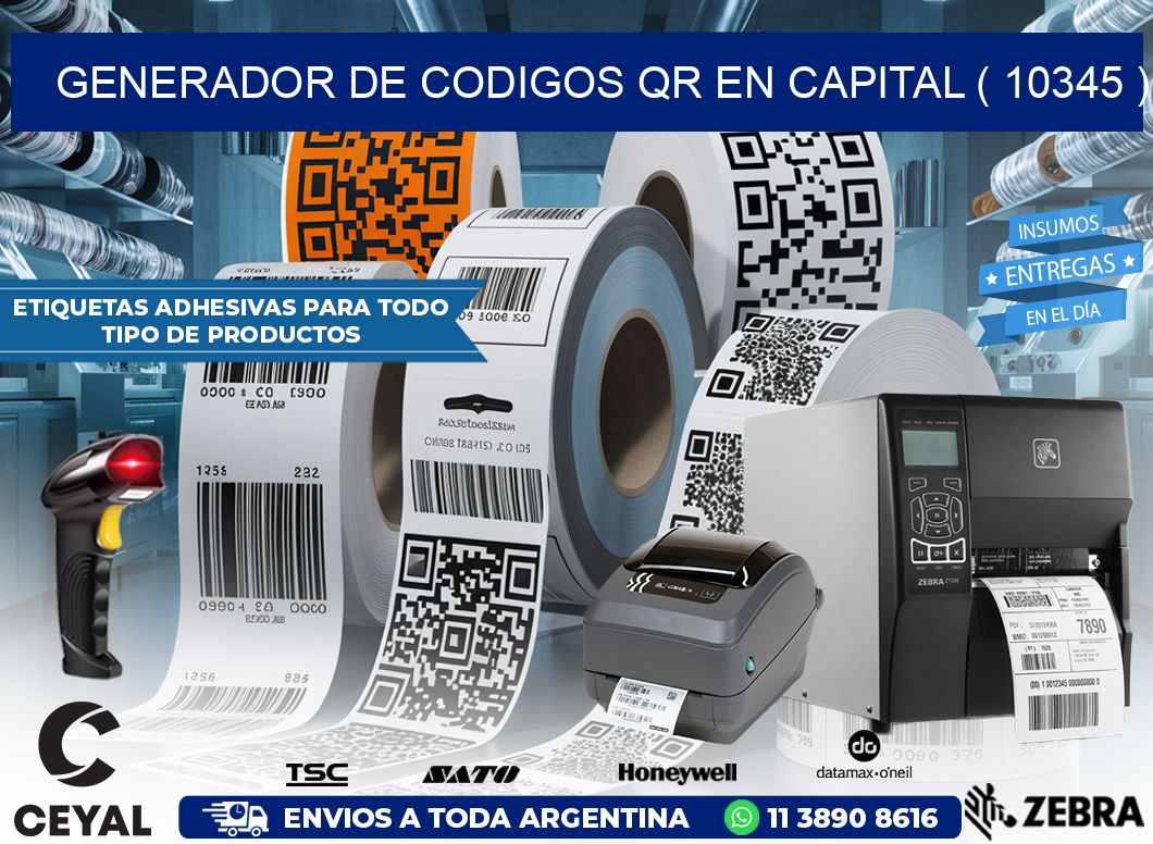 GENERADOR DE CODIGOS QR EN CAPITAL ( 10345 )