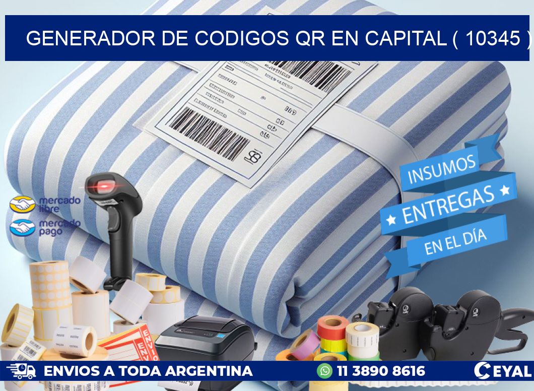 GENERADOR DE CODIGOS QR EN CAPITAL ( 10345 )