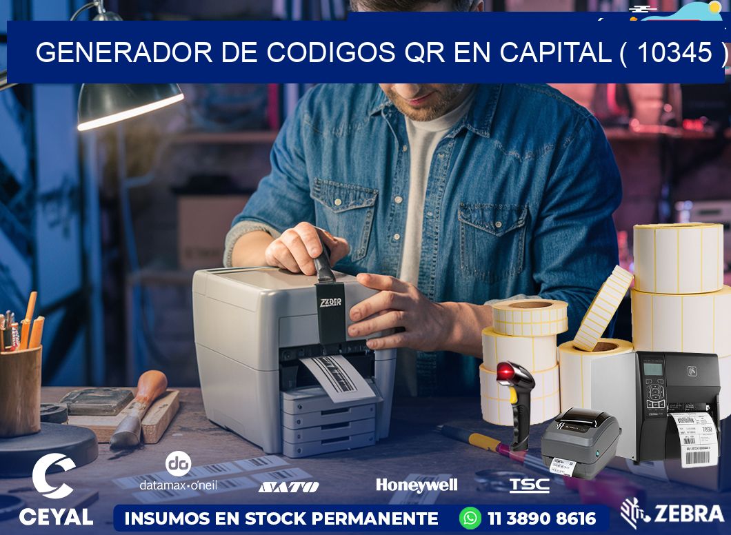 GENERADOR DE CODIGOS QR EN CAPITAL ( 10345 )