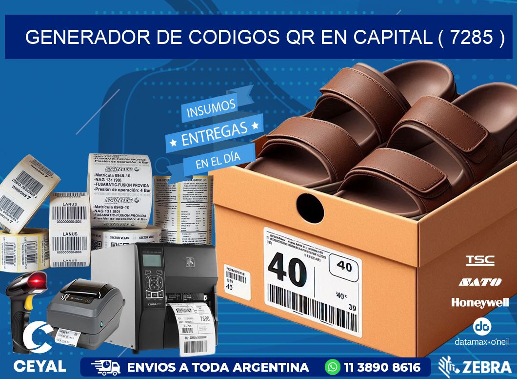 GENERADOR DE CODIGOS QR EN CAPITAL ( 7285 )