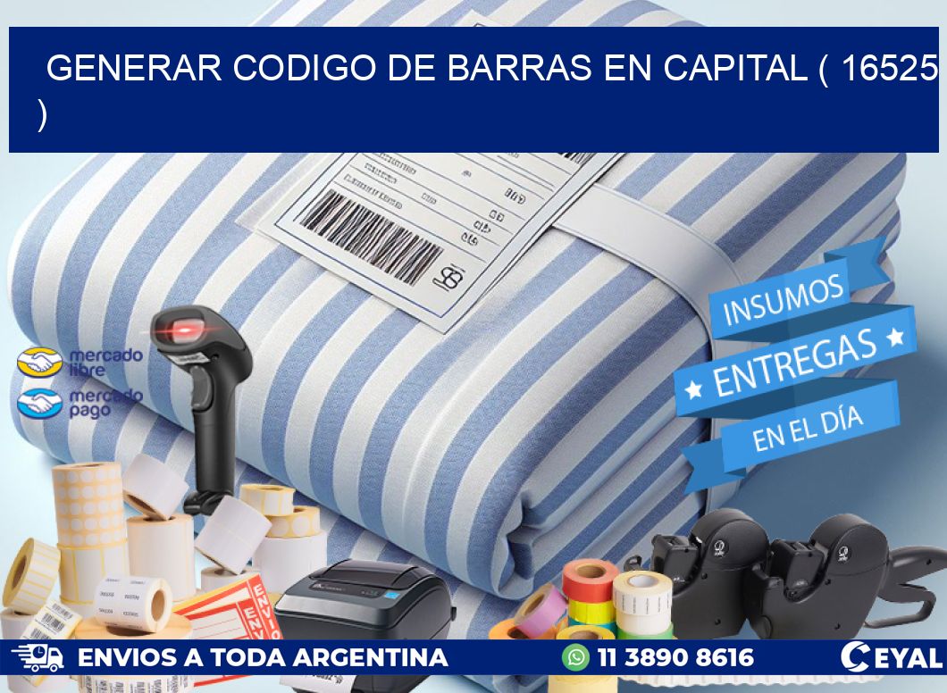 GENERAR CODIGO DE BARRAS EN CAPITAL ( 16525 )