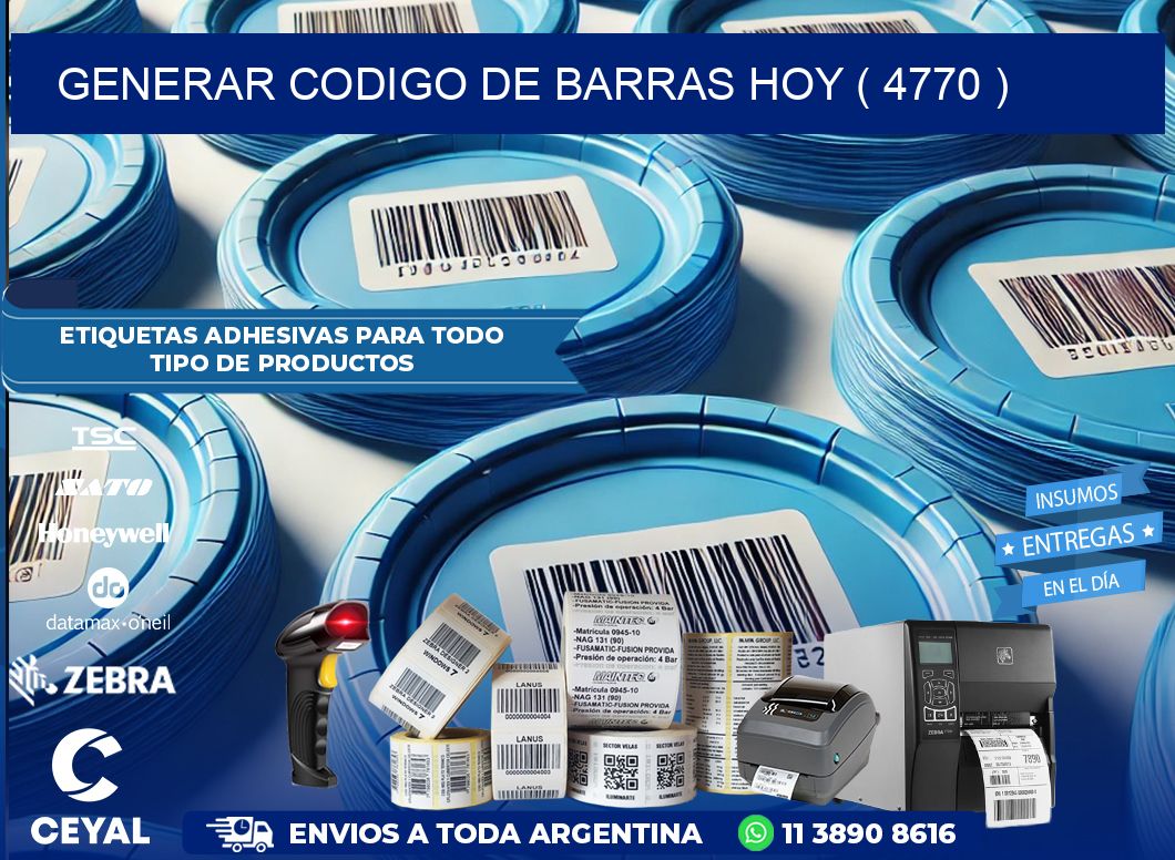 GENERAR CODIGO DE BARRAS HOY ( 4770 )