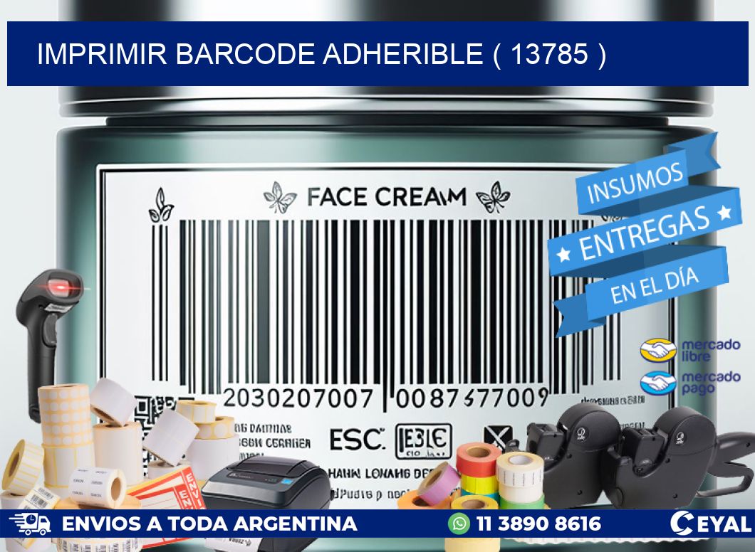 IMPRIMIR BARCODE ADHERIBLE ( 13785 )