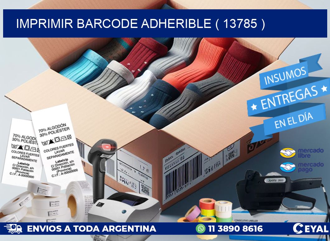 IMPRIMIR BARCODE ADHERIBLE ( 13785 )