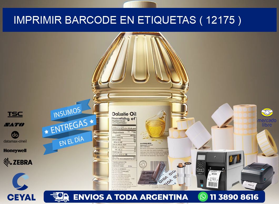IMPRIMIR BARCODE EN ETIQUETAS ( 12175 )