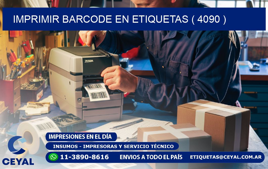 IMPRIMIR BARCODE EN ETIQUETAS ( 4090 )