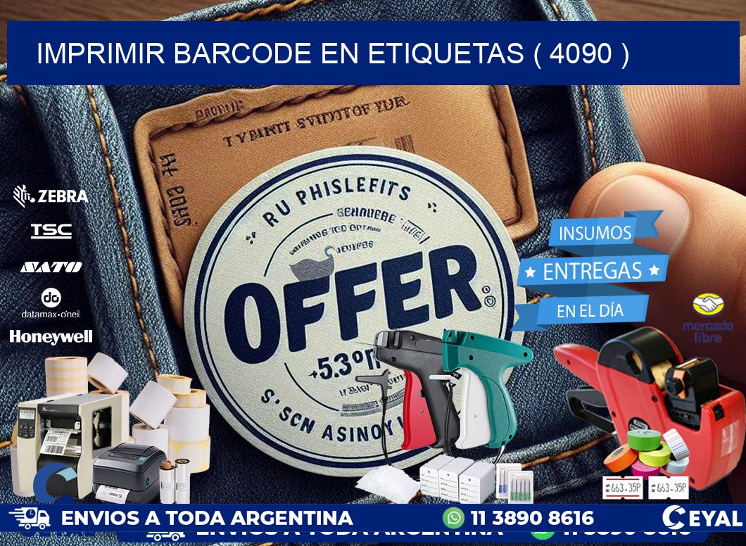 IMPRIMIR BARCODE EN ETIQUETAS ( 4090 )