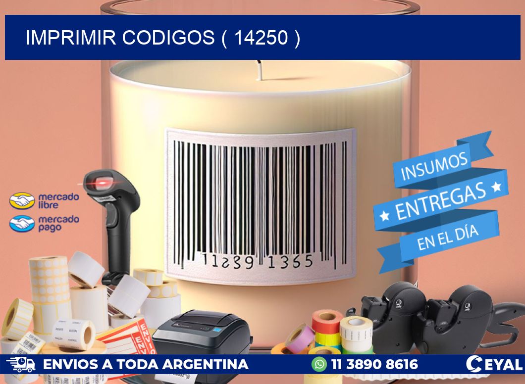 IMPRIMIR CODIGOS ( 14250 )
