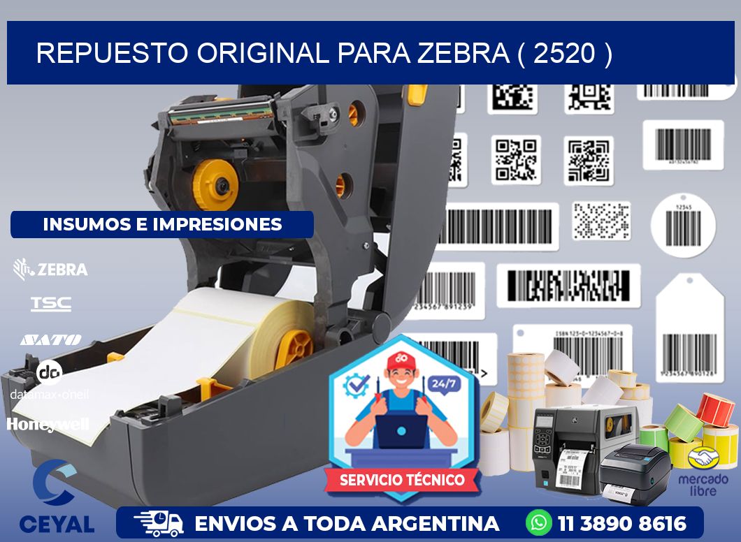 REPUESTO ORIGINAL PARA ZEBRA ( 2520 )